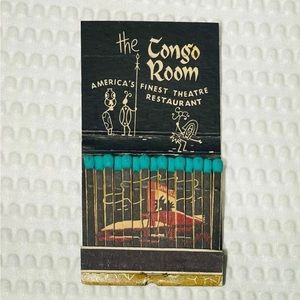 Las Vegas Sahara The Congo Room Gold Theatre feature Matchbook 1940s 1950s